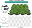Vodaland - 2" GeoCell - 100% Permeable for Walking Paths, Patios and Erosion Control, Size 9 ft x 17 ft Black by GreenHaven Gardens