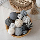 ANDALUCA Decorative Balls Bag Bowl Filler Home Decor (Grey) by CozyNest Decor