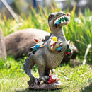 Garden Gnomes Statues Yard Decorations Outdoor Garden Decor, 14” Dinosaur Gnomes Garden Statues, Patio, Lawn Ornament, Gardening Gifts for Women for Housewarming by GreenHaven Gardens