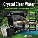 Classic Koi Pond Filter Pad FINE - White Bulk Roll Pond Filter Media, Ultra-Durable Pond Filters for Outdoor Ponds, Reusable Fish Pond Filter Material, USA, Aquatic Experts (3/4" - 1" x 12" x 72")
