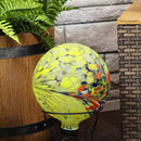 Sunnydaze 10-Inch Gazing Ball for Garden - Glass Gazing Globe for Outside - Garden Orb Yard Decor - Bright Summer Burst - Set of 2 by CozyNest Decor