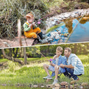 Milerong Kids Fishing Rod, Kids Fishing Pole Portable Telescopic Fishing Rod and Reel Combo Kit for Boys, Girls, Youth - with Spincast Fishing Reel, Fishing Tackles, Fishing Lures, Fishing Lines by TinyTreasures Baby Boutique