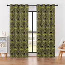 Kids Space Blackout Curtains - 100% Blackout, Thermal Insulated, Noise Reducing, UFO Design, Perfect for Kids Room and Nersury, 2 Panels (Neon UFO Night, W52×L84) by TinyTreasures Baby Boutique