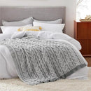 Bedsure Cable Knit Throw Blanket for Couch Bed - Breathable Chenille Chunky Knit Throw Blanket for Decorative Gift, GentleSoft Cozy and Warm for Winter and All Seasons, Grey, 50x60 Inches by CozyNest Decor