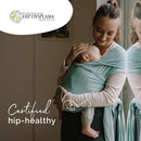 Boba Baby Wrap Carrier - Original Baby Carrier Wrap Sling for Newborns - Baby Wearing Essentials - Newborn Wrap Swaddle Holder, Newborn to Toddler Infant Sling (Serenity Sea Mist) by TinyTreasures Baby Boutique