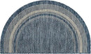 Unique Loom Outdoor Border Collection Area Rug - Soft Border (2' 2" x 3' 7" Hearth, Blue/ Ivory) by GreenHaven Gardens