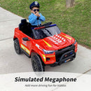 12V 7Ah Electric Fire Truck Ride-On Toy for Big Kids, 2 Seater Kids Ride on Car SUV w/Remote Control, Bluetooth - Red by TinyTreasures Baby Boutique