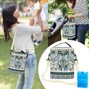 Breastmilk Cooler Bag with Ice Pack Fits 4 Baby Bottles Up to 9 Ounce Insulated Baby Bottle Bag Breast Milk Cooler on The Go with Strap Baby Bottle Cooler Bag for Nursing Mom Daycare or Travel by TinyTreasures Baby Boutique