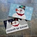 Gertmenian Paramount Frosty Coir Doormat - 2x3 Welcome Mat (2-Pack), Ideal for High Traffic Areas in Front Door, Garage, Entryway - Blue/Celebrate, 80026 by CozyNest Decor