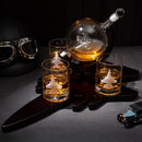 Fighter Jet Wine & Whiskey Decanter Set
