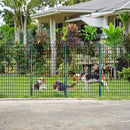 ARIFARO Fence Posts 7 Feet Sturdy Duty Metal Fence Post, Pack of 10, No Dig Garden U Post for Wire Fencing Steel Poles for Yard, Outdoor Wire by CozyNest Decor
