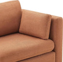 CHITA Oversized Modular Cloud Sectional Fabric Sofa Set, FSC Certified U Shaped Couch Reversible Chaise Modular Sectional,112 inch Width,5 Seat Modular Sofa Includes 2 Storage Ottomans, Terracotta by CozyNest Decor
