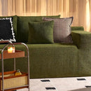 ovios 104" Cloud Sectional Couch with L-Shape Chaise,Modern Modular Sofa with Deep Seat, Upholstered Couches for Living Room Bedroom,No Assembly Required, Green (Cloud Velvet) by CozyNest Decor