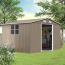 10FT x 8FT Metal Outdoor Storage Shed,Garden Sheds & Outdoor Storage w/Lockable Sliding Doors & Air Vent,Metal Shed for Backyard,Garden,Patio,Lawn by GreenHaven Gardens