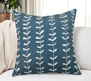 VAGMINE Embroidered Lollipop Pillow Cover - 20x20 Inches Square - 100% Cotton Teal Decorative Cushion Cover - Subtle Modern Pattern - Vibrant Accent for Sofa, Bed, Chair, Living Room by CozyNest Decor
