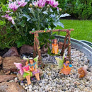 Mood Lab Fairy Garden - Accessories Kit with Miniature Figurines - Swing Set of 6 pcs - for Outdoor or House Decor by GreenHaven Gardens