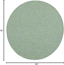 Nourison Positano Indoor/Outdoor Blue/Green 6' x Round Area Rug, Easy Cleaning, Non Shedding, Bed Room, Living Room, Dining Room, Backyard, Deck, Patio (6 Round) by GreenHaven Gardens