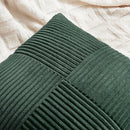 Fancy Homi Set of 2 Dark Green Long Lumbar Decorative Throw Pillow Covers 14x24 Inch for Living Room Couch Bed, Boho Farmhouse Forest Green Home Decor, Soft Corduroy Corss Textured Cushion Case by CozyNest Decor