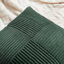 Fancy Homi Set of 2 Dark Green Long Lumbar Decorative Throw Pillow Covers 12x24 Inch for Living Room Couch Bed, Boho Farmhouse Forest Green Home Decor, Soft Corduroy Corss Textured Cushion Cas by CozyNest Decor
