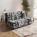 Bean Bag Chair, Loveseat Fireside Chair Bean Bag Sofa Large Bean Bag Chair for Adults, 2 Seater Bean Bag Chairs for Teens with High Density Comfortable Foam, Bean Bag for Living Room (Black Pattern) by CozyNest Decor