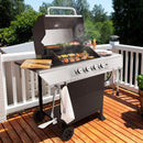 Royal Gourmet 4-Burner Propane Gas Grill with Warming Rack, Outdoor BBQ Grill with 34,000 BTUs Output for Patio Garden Barbecue Grilling, Black & Silver by GreenHaven Gardens