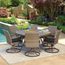 RACE LEAF Outdoor Cushions 17" x 17" Patio Chair Seat Pads, Set of 2 Thick Fill Tufted Square Patio Cushions, Water-Resistant Olefin Chair Seat Cushion with Ties for Non-Slip Support, Black by GreenHaven Gardens