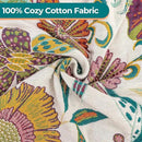 Premium Bed Throws- Boho Throw Blanket 80”x 90”,100% Cotton Ultra Soft Rustic Quilt Summer Blanket Travel Muslin Blanket Home Decor Large Bed Blankets All Season Throws for Women Mom by CozyNest Decor