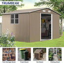 10FT x 8FT Metal Outdoor Storage Shed,Garden Sheds & Outdoor Storage w/Lockable Sliding Doors & Air Vent,Metal Shed for Backyard,Garden,Patio,Lawn by GreenHaven Gardens