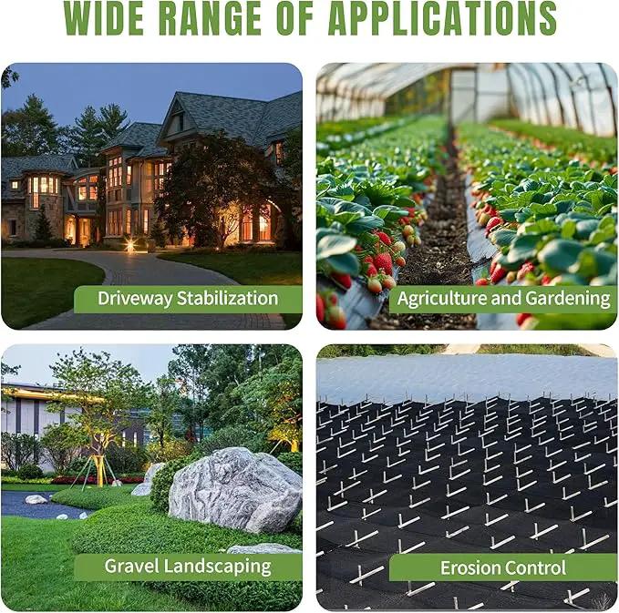 6.5ftx300ft Weed Barrier Landscape Fabric Heavy Duty, Premiun 3oz Garden Geotextile Fabric, Outdoor Weed Blocker Landscaping Fabric, for Driveway Mats, Erosion Control, Ground Cover Weed Barrier, photo 6 of 7