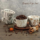 Ceramic Coffee Mug, 12 oz Novelty Unique Teacup with Large Handle, Stoneware Cup for Tea Mocha Latte Cappuccino Espresso (Grass) by CozyNest Decor