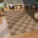 Lahome Checkered Easy Jute Entryway Rug, Washable Rugs 3x5 for Living Room Farmhouse Carpet, Non Slip Indoor Outdoor Door Mat Checkerboard Throw Carpet for Entry Patio Guestroom Deck by CozyNest Decor
