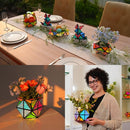 TOSY Magnet Pyramid Glow - 1 Cube Transforms into 1 Billion Shapes, 12 Pieces, 243 Rare Earth Magnets, Glowing, Holographic Design Magnet Tiles Creative Puzzle STEM/STEAM Toy by TinyTreasures Baby Boutique