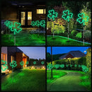 BlcTec St Patricks Day Decorations Outdoor, 4PCS Shamrock Neon Lights with Stainless Steel Stakes, Waterproof Irish Green Shamrock Pathway Lights for Yard Lawn Garden Porch Decor, Plug in by GreenHaven Gardens