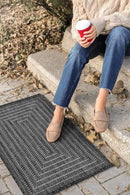 Adiva Rugs Outdoor Indoor Area Rug, Weather Resistant, Easy to Clean, Stain Resistant Floor Mat for Dining Room, Backyard, Deck, Patio (Pebble Weiss, 2' x 3') by CozyNest Decor