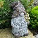 Mood Lab Garden Gnome - Key Hider Gnome Figurine - 9.25 Inch Lawn Statue - for Outdoor or House Decor by GreenHaven Gardens