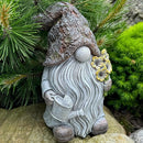 Mood Lab Garden Gnome - Key Hider Gnome Figurine - 9.25 Inch Lawn Statue - for Outdoor or House Decor by GreenHaven Gardens