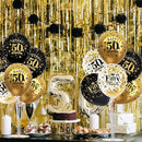 TONIFUL 4 Set Black Gold Balloon Stand Kit for Birthday Decorations for 50th,Balloon Centerpieces for Table Party Decorations Cheers to 50 Years Old Birthday for Men and Women by TinyTreasures Baby Boutique