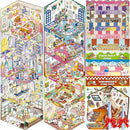 DIY 3D Sticker Scene，10 Sets Pack（600+） Large-Sized, Reusable Sticker Book, Cute Sets for Free Combination, Waterproof for Anywhere, Crafts Party Favors Birthday Gift by TinyTreasures Baby Boutique