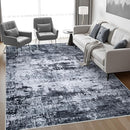 9x12 Area Rug Living Room Rug: Washable Modern Abstract Soft Thin Rug Indoor Floor No Slip Stain Resistant Carpet for Bedroom Dining Room Farmhouse Nursery Home Office - Black by TinyTreasures Baby Boutique