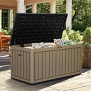 YITAHOME 90 Gallon Double-Wall Deck Box with Side Handles, Outdoor Large Storage for Patio Furniture Cushions, Garden Pool Accessories, Water Resistant & Lockable by CozyNest Decor