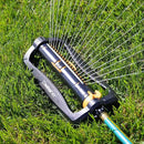 Melnor 65165AMZ XT Turbo Oscillating Sprinkler, 4,500 sq. ft., Quick Connect Bundle, 2-Way Adjustable, Black, Yellow by GreenHaven Gardens