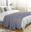 Elvana Home 100% Cotton Bed Blanket, Breathable Bed Blanket Twin Size, Cotton Thermal Blankets Twin, Perfect for Layering Any Bed for All Season, Charcoal Grey by CozyNest Decor