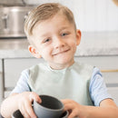 Tiny Twinkle Mess Proof Baby Bib - Waterproof & Lightweight Baby-Led Weaning Apron | 100% Recycled Polyester, Easy Clean & Machine Washable (Sage Green, Small 6-24 Months) by TinyTreasures Baby Boutique