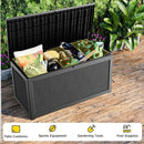 320 Gallon Deck Box Waterproof, UV Resistant Resin Outdoor Storage Box with Hydraulic Rod, Lockable Design and Enhanced Durability for Patio, Garden, and Poolside Use by GreenHaven Gardens