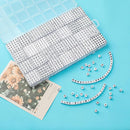 1400pcs Letter Beads, 6x6 mm Acrylic Alphabet Beads, Beads for Jewelry and Bracelet Making, in 28 Grid Box (White and Black) by TinyTreasures Baby Boutique