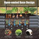Domi Galvanized Raised Garden Bed, Outdoor Planter Garden Boxes Large Metal Planter Box for Gardening Vegetables Fruits Flowers, Dark Grey(6x3x1ft) by GreenHaven Gardens