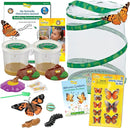 Insect Lore Butterfly Garden Kit with Live Caterpillars – Grow 10 Painted Lady Butterflies - STEM Learning Activity, Habitat with Journal, Stickers, Seeds & Figurines - As Seen on TV by TinyTreasures Baby Boutique