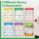 Road Trip Game Pad, 5 Games in 1 (Farm Animals, Car Colors, Buildings, Traffic Signs, Vehicles Scavenger Hunt Bingo), Pen Pencil Paper Game, Plane Trip/Car Travel/Getaway Activity Pad for Kid, Adult by TinyTreasures Baby Boutique