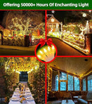 750 LED 246FT Christmas Lights Outdoor, Super Long Waterproof Christmas String Lights with 8 Modes, Christmas Tree Lights with Timer Memory for Fence Garden Xmas Wedding Party Decor Warm White by GreenHaven Gardens