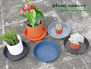 Plant Saucer 8 Inch 4 Pack 6 8 10 12 14 16 18 20 25, Plastic Plant Trays for Pots，Extra-Deep Plant Water Dray Tray, Bird Bath Bowl, Heavy Flower Plant saucers Indoors and Outdoor No Holes 8in-4 brown by GreenHaven Gardens